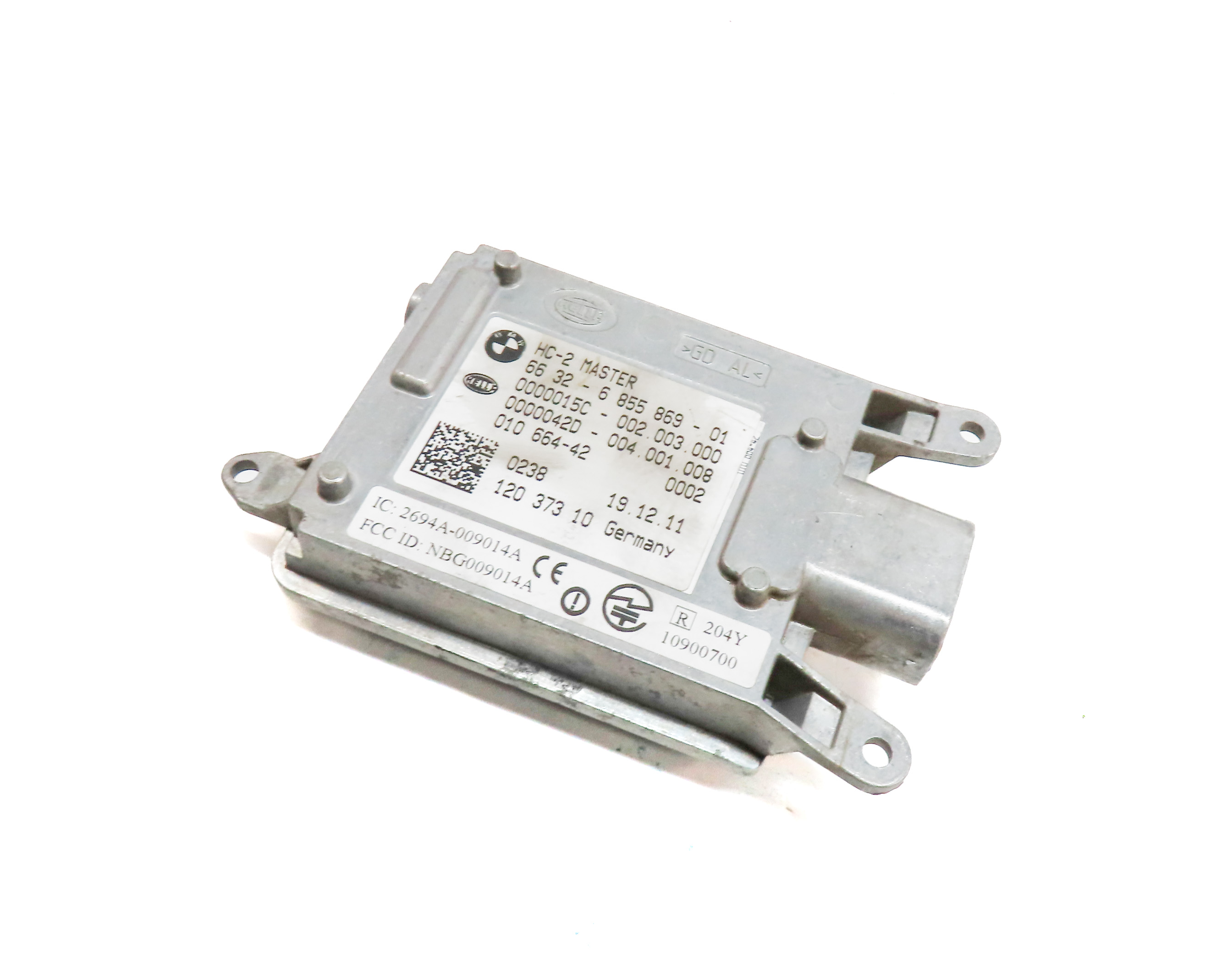 12 BMW 535I (F10) REAR RIGHT DRIVER ASSIST BLIND SPOT RADAR SENSOR MODULE MASTER — exact item pictured
